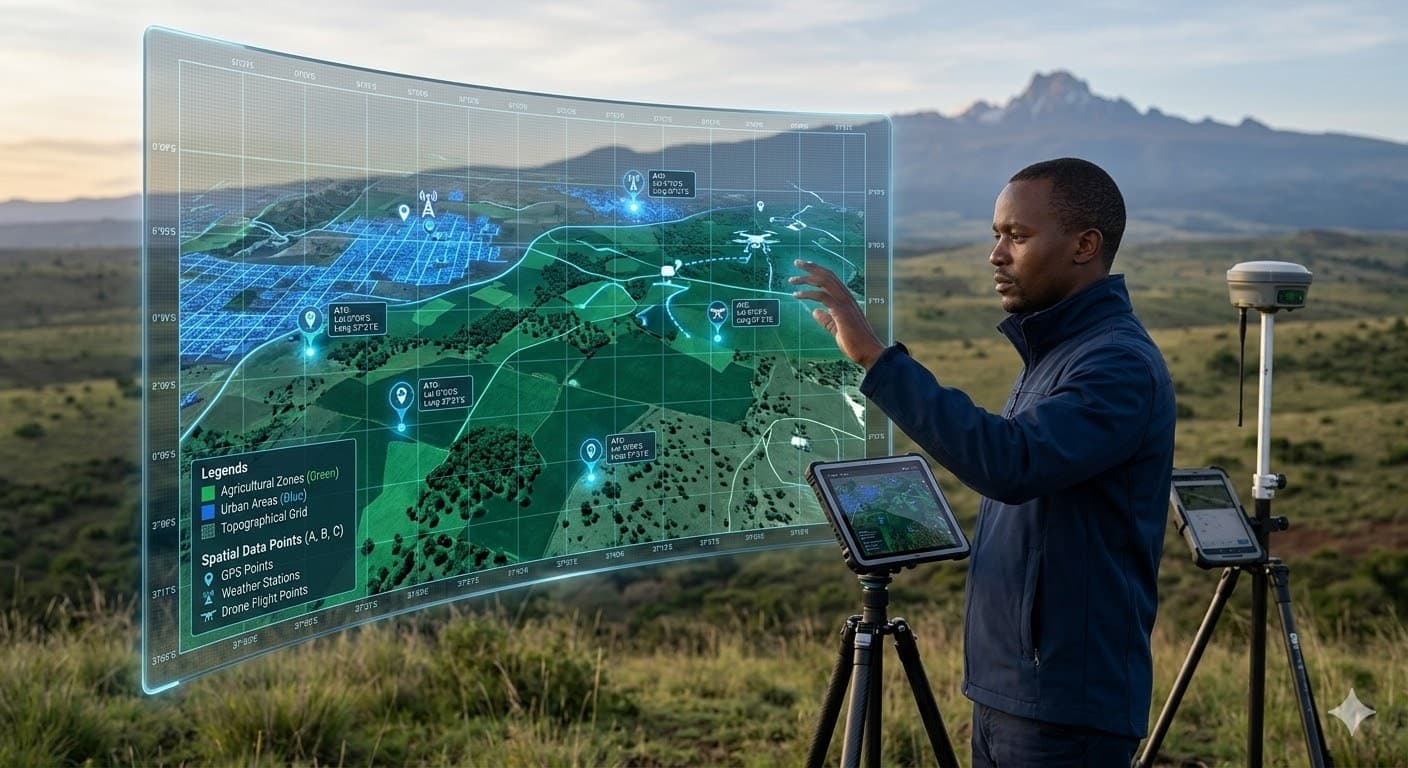 Satellite Mapping Contact Background